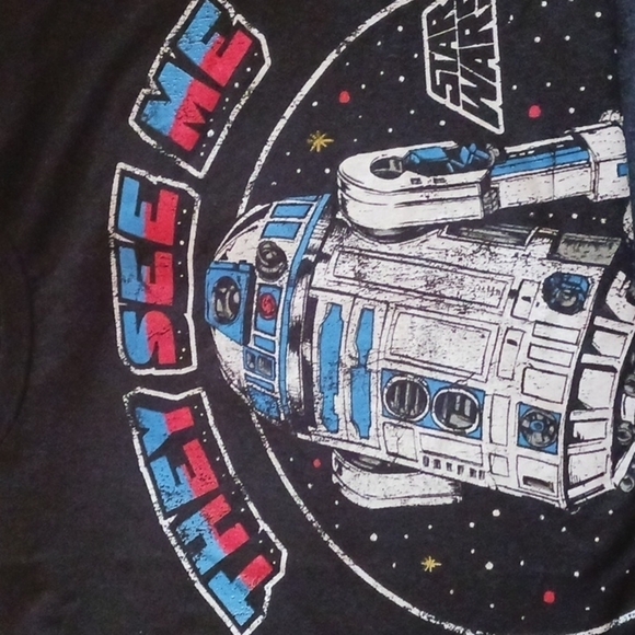 Star Wars R2D2 Funny Graphic Tee - Picture 4 of 4